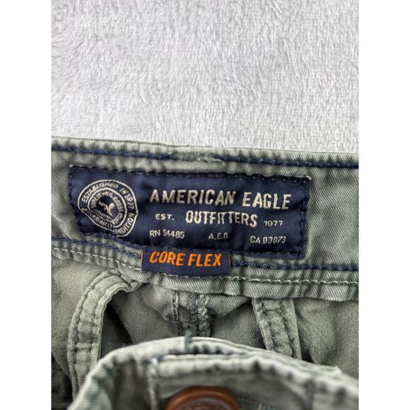 American Eagle CoreFlex Slim Fit Chinos – Olive Green – Size 28x32 - Picture 4 of 6